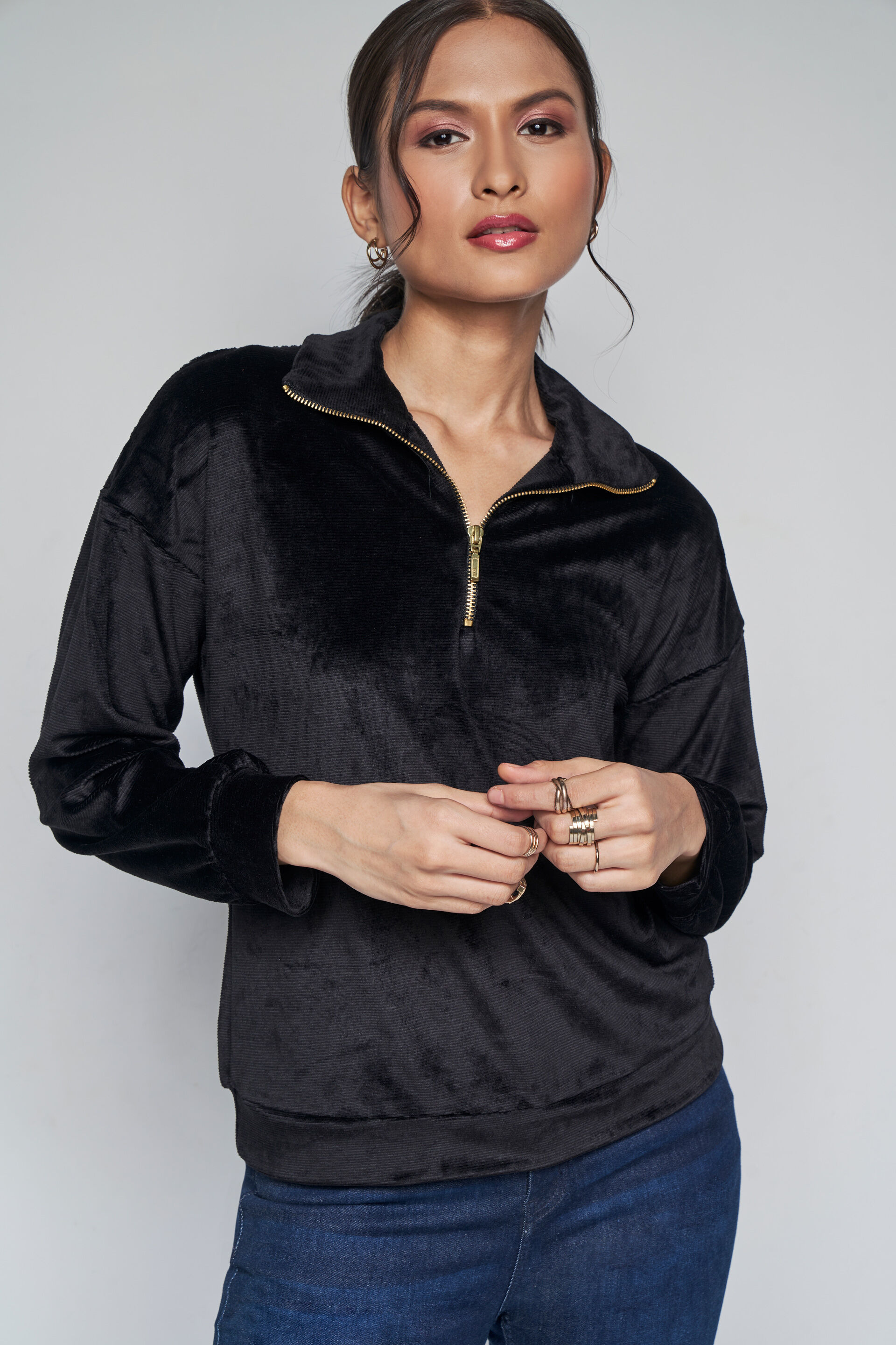 Cosy Cues Top, Black, image 1